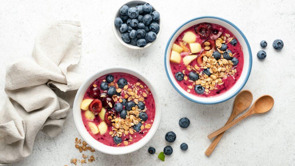 Smoothie taças com frutos naturais Zumit