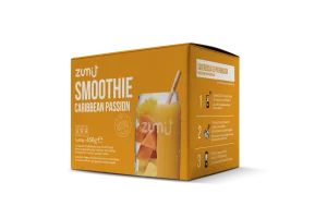 Smoothie Caribbean Passion de Zumit- Caja de 3 unidades de mango, papaya y piña para la elaboración de smoothies en casa